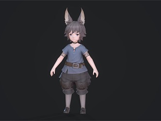 Kid, boy, boy 3d model