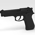 Black Modern Tactical Pistol Featuring Ergonomic Grip And Matte Finish Design Construction