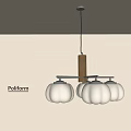 Middle Ancient Chandelier Middle Ancient Multi-head Chandelier Middle Ancient Style Bedroom Chandelier 3d model