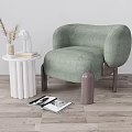 Modern Single Sofa Leisure Chair 3d model