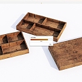 Modern Wooden Box Old Wooden Box 3d model