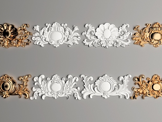 European-style carved 3d model