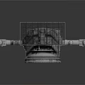Industrial Heavy Duty Metal Equipment With Mesh Cage And Extended Arm Structure