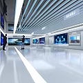 Tobacco and Alcohol Store Modern Service Display Area With Product Showcases And Customer Counters