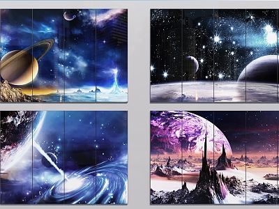 space background board 3d model