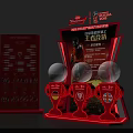 2023 Chinese Football Association Cup Championship Display With Road to Kings Trophies And Rack