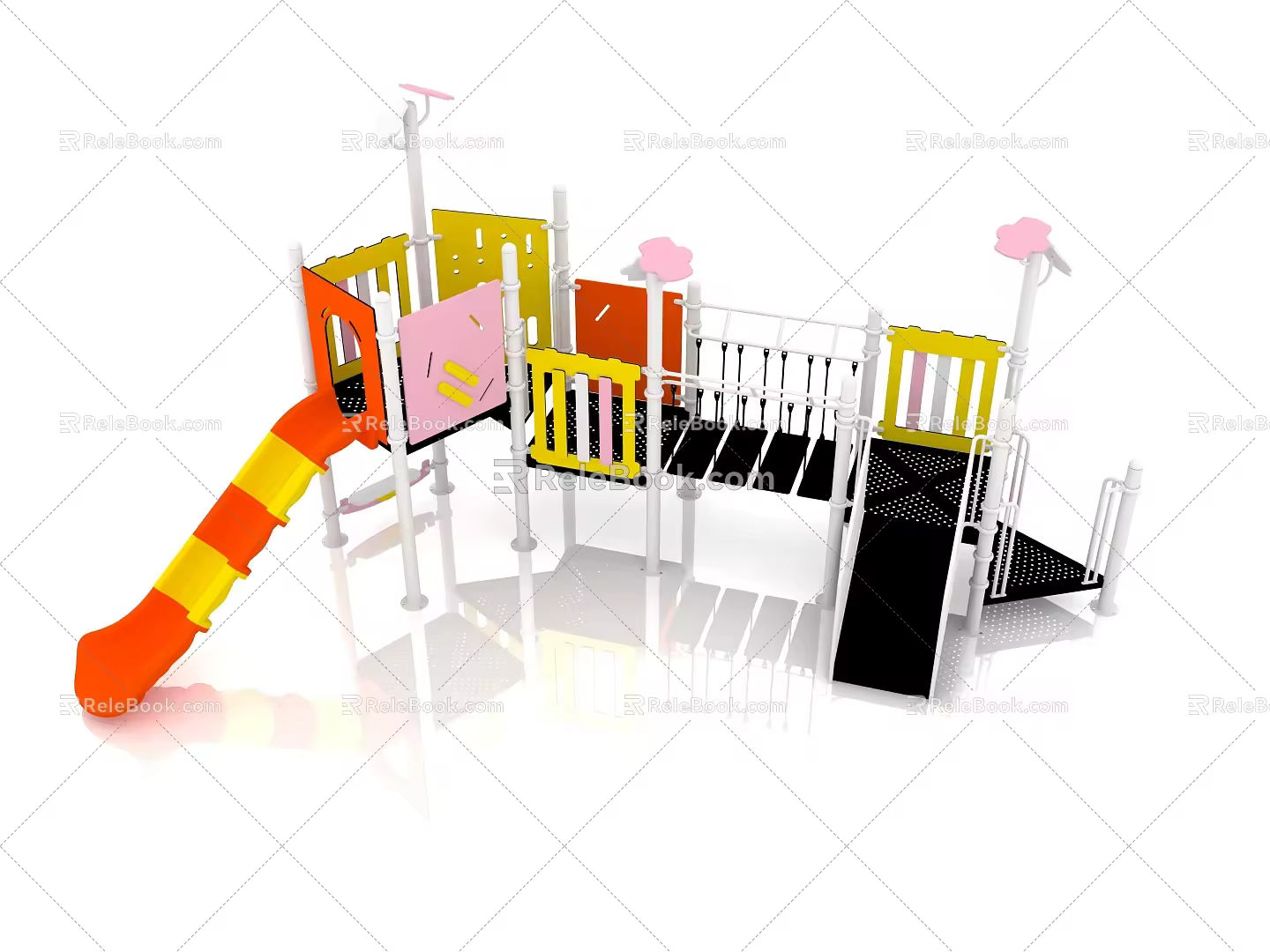Children's Slide Outdoor Slide Children's Field Slide Multifunctional Slide 3d model