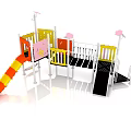 Children's Slide Outdoor Slide Children's Field Slide Multifunctional Slide 3d model