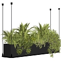 Modern hanging basket hanging plant flowerpot potted strip potted plant 3d model