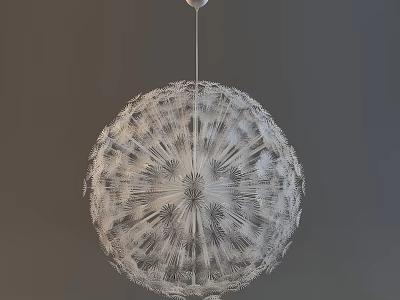Elegant Spherical Textured Chandelier with Intricate Design for Modern Home Decoration 3d model