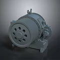 Industrial Mechanical Drum Component Featuring Metal Frame Holes And Lifting Rings