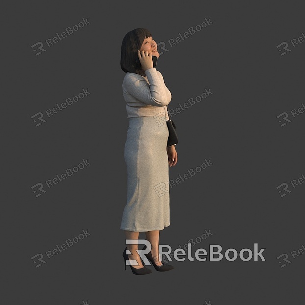 The woman on the phone model