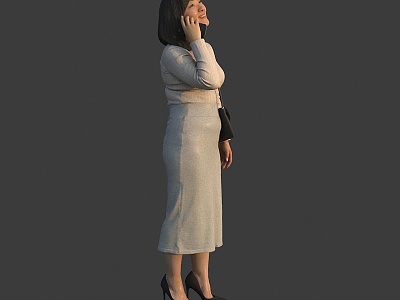 The woman on the phone model