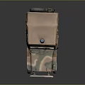 Camouflage Military Jeep With Blue Siren Light XIAPONOMIA Sign Canvas Roof And Off-Road Tires