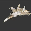 Military Fighter Jet Weapon With Camouflage Paint And Detailed Model Design