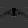 Modern Gray Stealth Unmanned Aerial Vehicle With Long Wing And Flat Body Design