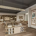 Library Bookstore 3d model