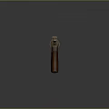 Highly Detailed Classic Revolver With Wooden Grip And Metal Body Design