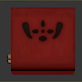 Retro Radio Speaker Red Vogue With Golden Dials And Classic Design
