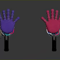 Colorful Mechanical Device Components With Purple Pink Knobs Colored Wires And Metal Bases