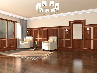 Modern leisure sofa combination lounge 3d model