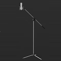 Headphone Speaker System With Stable Microphone Stand For Professional Audio Recording Setup 3d model