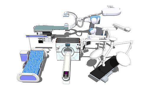 Modern Medical Devices Medical Equipment 3d model