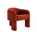 Modern single sofa single sofa stool 3d model