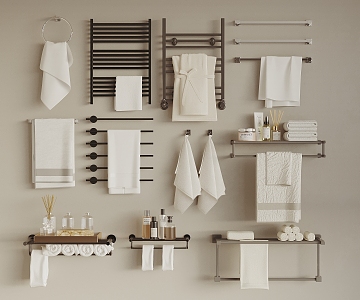 Towel rack 3d model