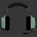 Mint Green and Black Headphones Audio with Adjustable Headband Comfortable Ear Cups and Microphone