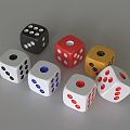 Modern Dice 3d model