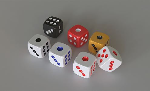 Modern Dice 3d model