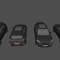 Black Sporty SUV Car Exterior Showcased In Multiple Front Rear And Side Views