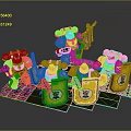 Lego Castle Architecture With Yellow Red Warriors Shields And Weapons Displayed