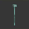 Hammer Warhammer Cartoon Hammer Magic Hammer Thor's Hammer Ancient Weapons Cold Weapons Medieval Items 3d model