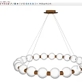 Elegant Golden Circular Chandelier Adorned With Crystal Beads For Home Interior Design