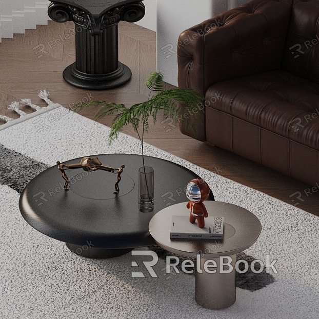 Modern coffee table model