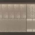 Modern Background Wall With Intricate Perforated Patterns And Textured Panels 3d model