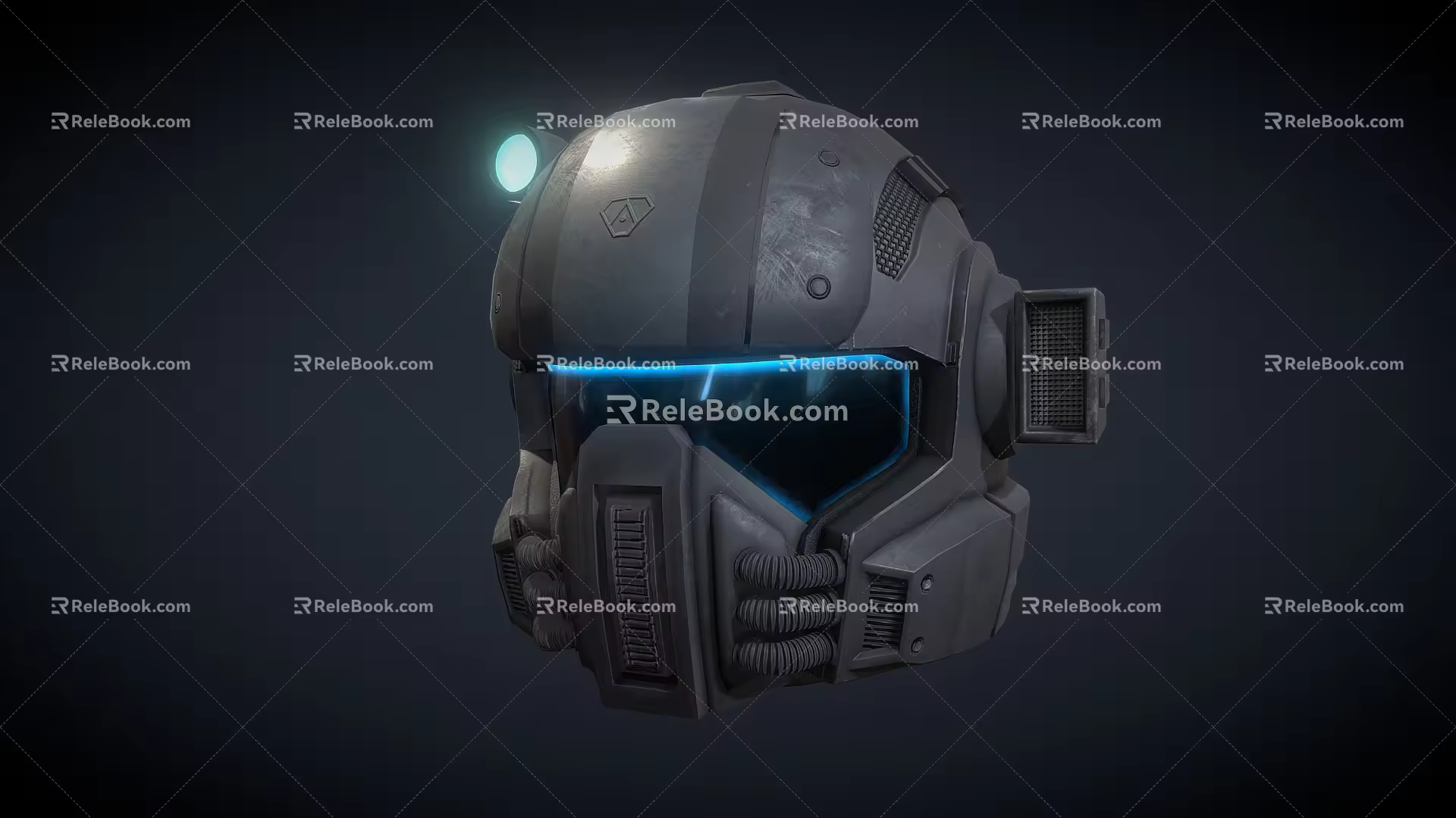 Sci-fi Helmet Future Helmet Cyber Helmet 3d model