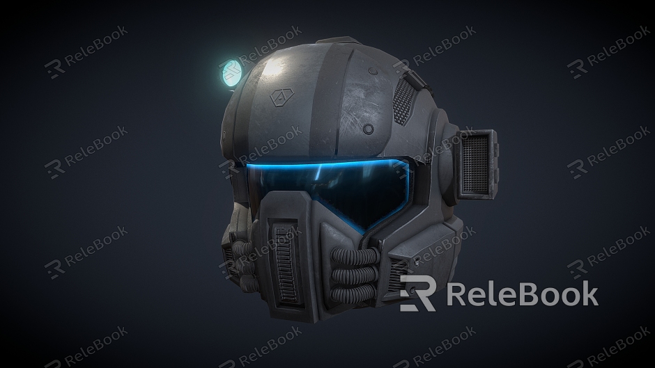 Sci-fi Helmet Helmet Future Helmet Cyber Helmet model