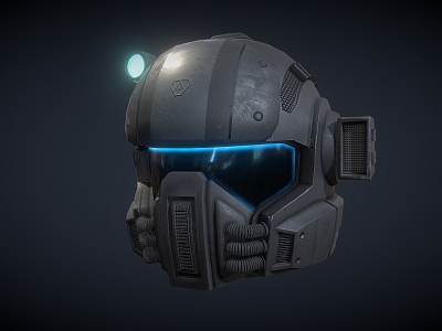 Sci-fi Helmet Future Helmet Cyber Helmet model