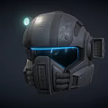 Sci-fi Helmet Future Helmet Cyber Helmet 3d model