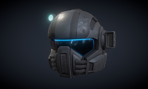 Sci-fi Helmet Future Helmet Cyber Helmet 3d model