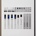 Modern Key Switch Elevator Switch Elevator Key Elevator Panel Switch Panel Key Panel 3d model