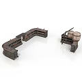 Vintage Industrial Building Models With Curved Structure Cylindrical Tanks And Metal Platforms