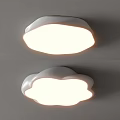 Cloud Shaped Ceiling Light With Soft White Glow For Modern Home Decoration 3d model
