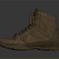 Brown Lace Up Leather Work Boots With Durable Sole And Outdoor Design