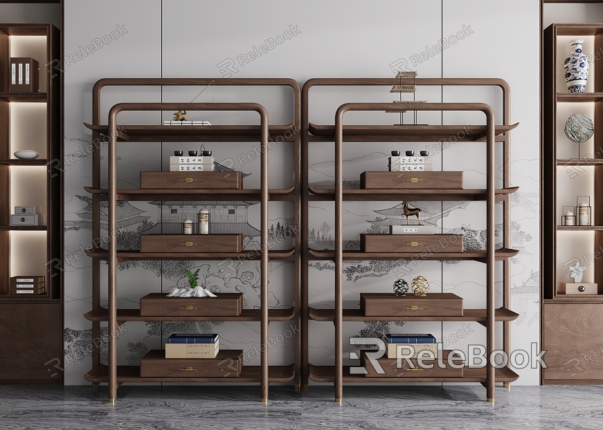 New Chinese Antique Rack model