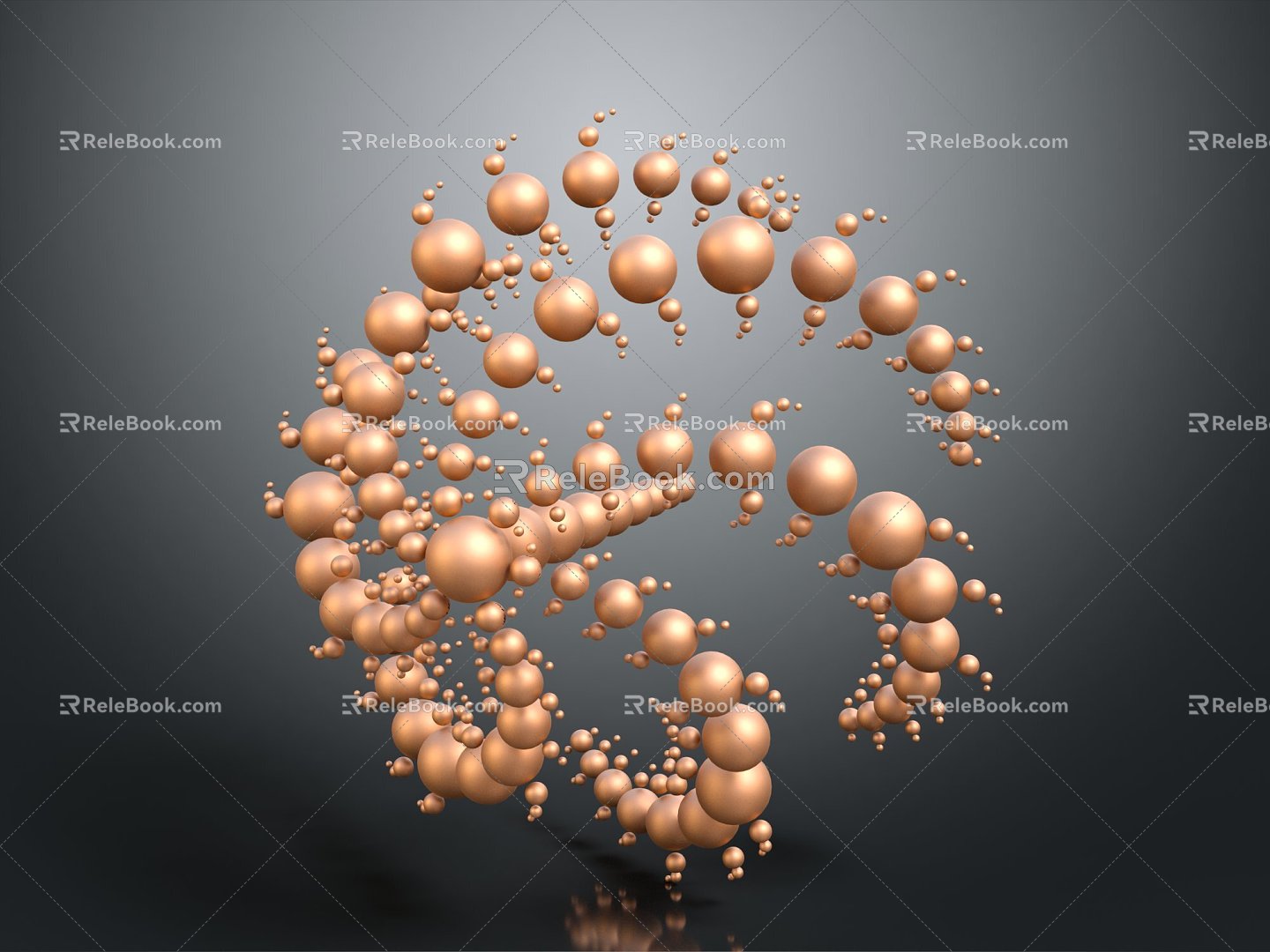 Modern Geometry Scene Spiral Abstract Geometry Geometry 3d model