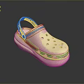 White Casual Clogs With Platform Sole And Perforated Upper Design For Comfortable Everyday Wear